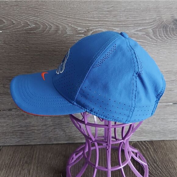 Nike Legacy91 Boise State Broncos Blue Peeforated Cap with Orange Accents - Picture 3 of 5